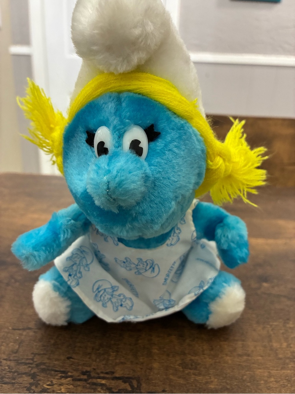 Vintage 1981 The Smurfs Smurfette Plush Doll
